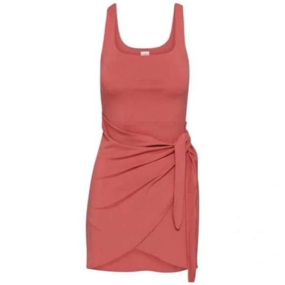 Wilfred Saturn Mini Dress in Warm Sienna Red - Picture 1 of 10